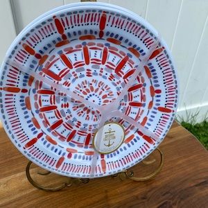 Brand New Set Of 4Pcs Dinner Plates 11”.